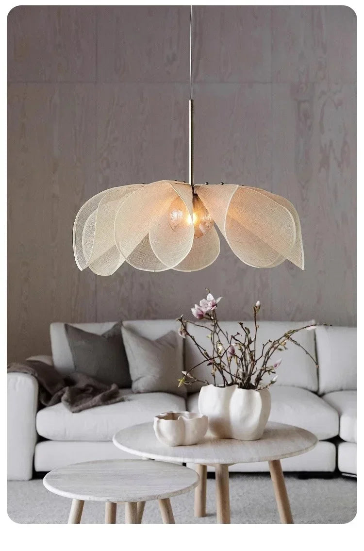 Wabi-Sabi Fabric Pendant Chandelier