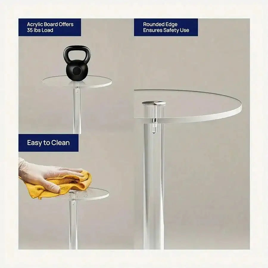 Round Acrylic Side Table