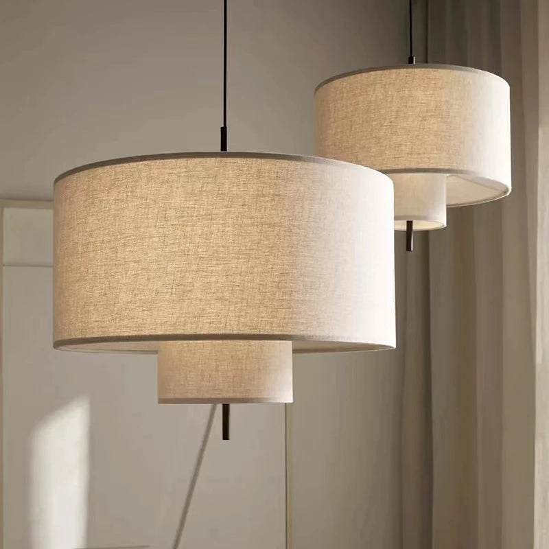 Wabi-Sabi Fabric Pendant Chandelier