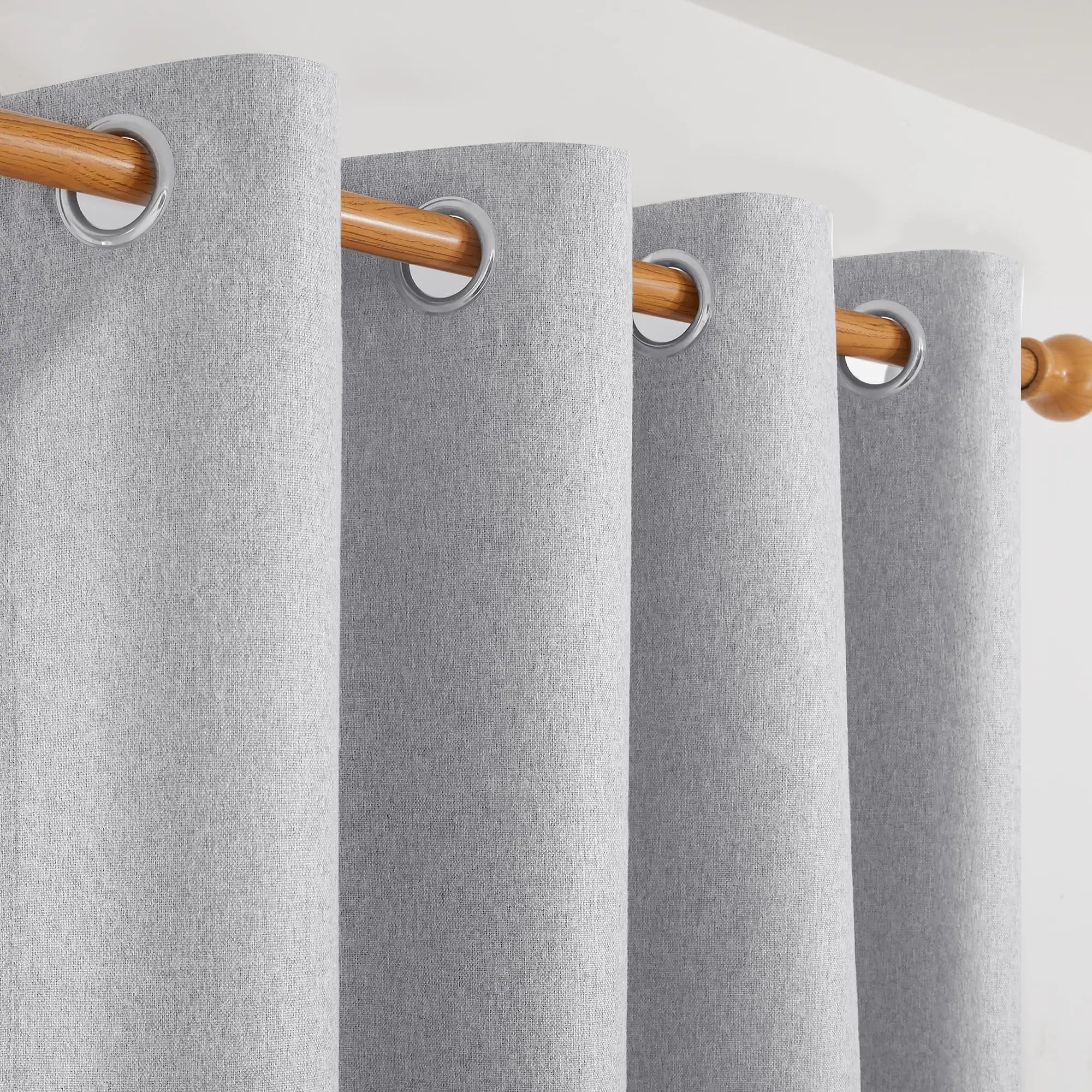 Modern Linen Blackout Curtains, 350cm