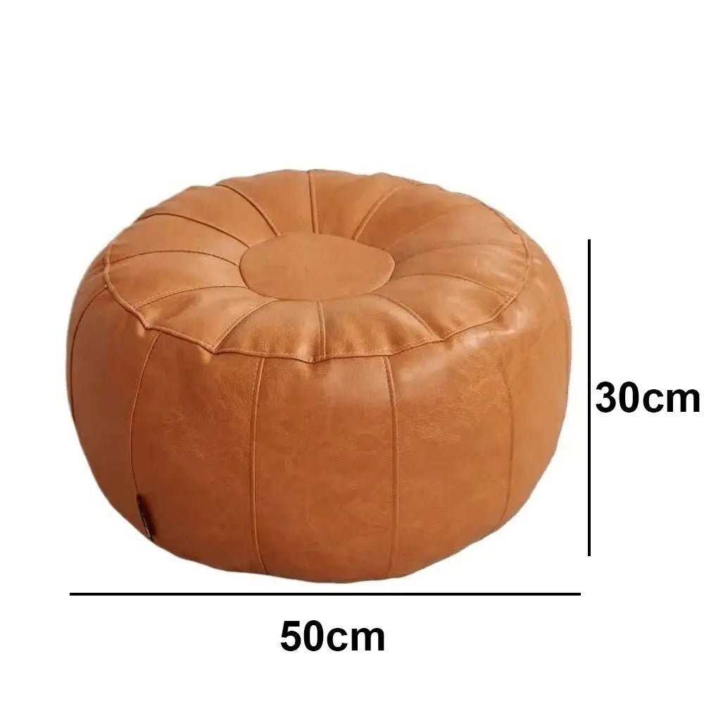 Round Storage Pouf