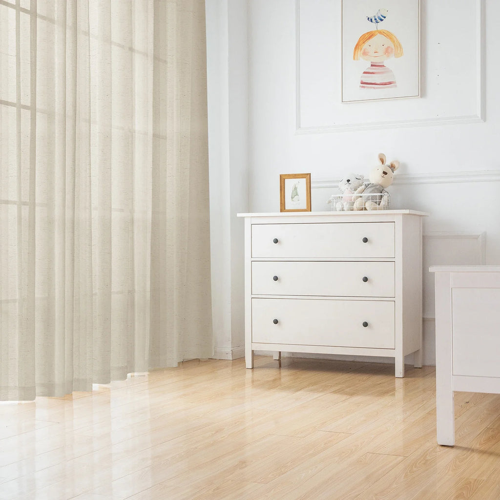 Modern Linen Sheer Curtains