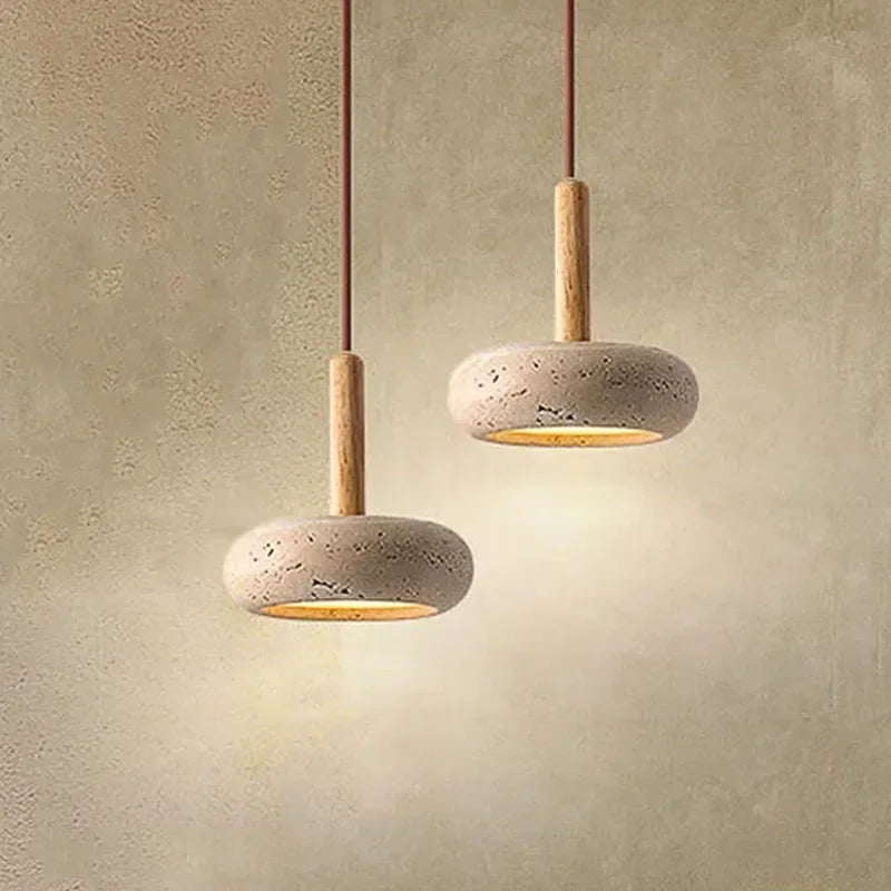 Wabi-Sabi Stone Pendant Lamp
