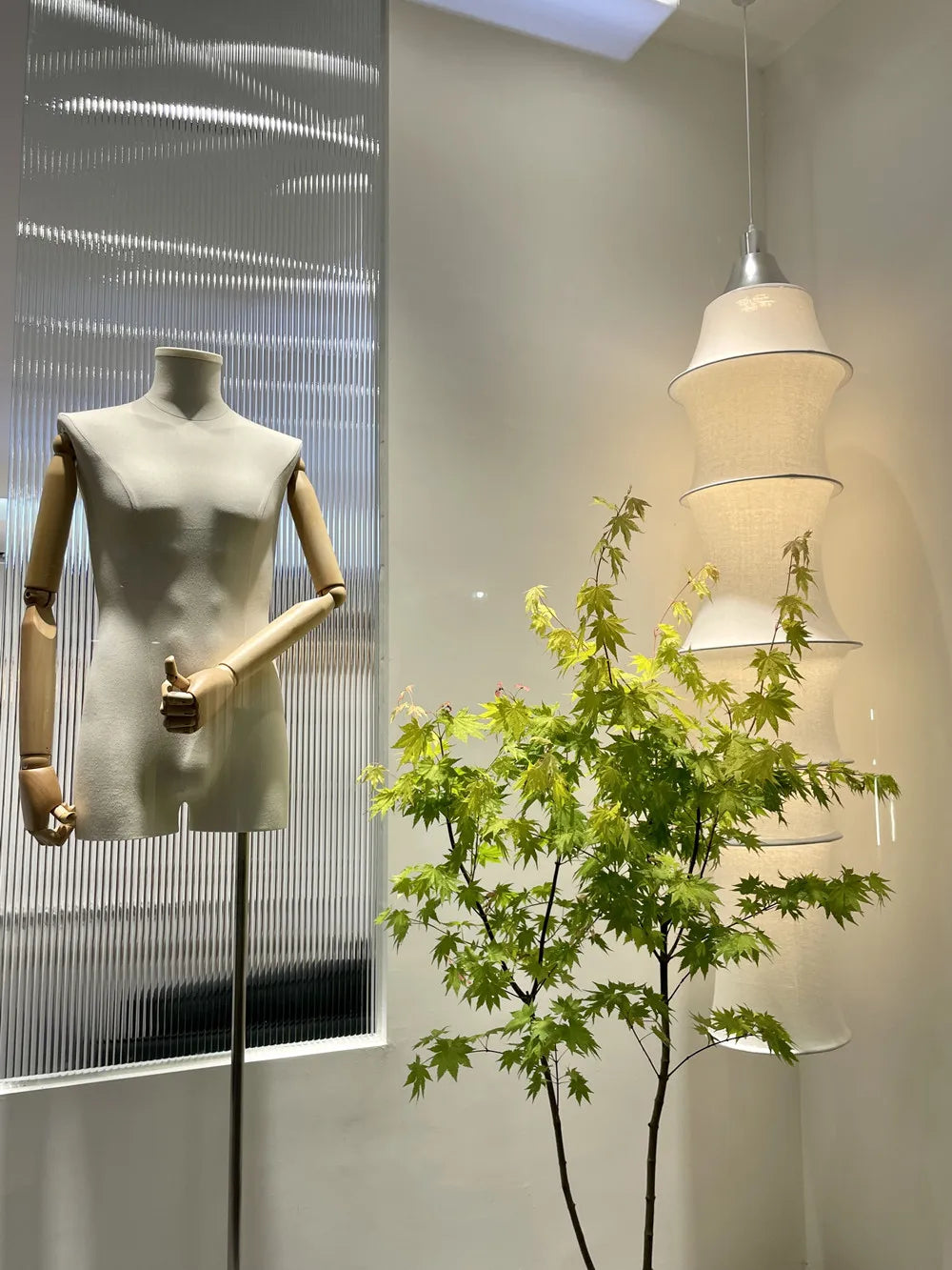 Wabi-Sabi Fabric Pendant Chandelier