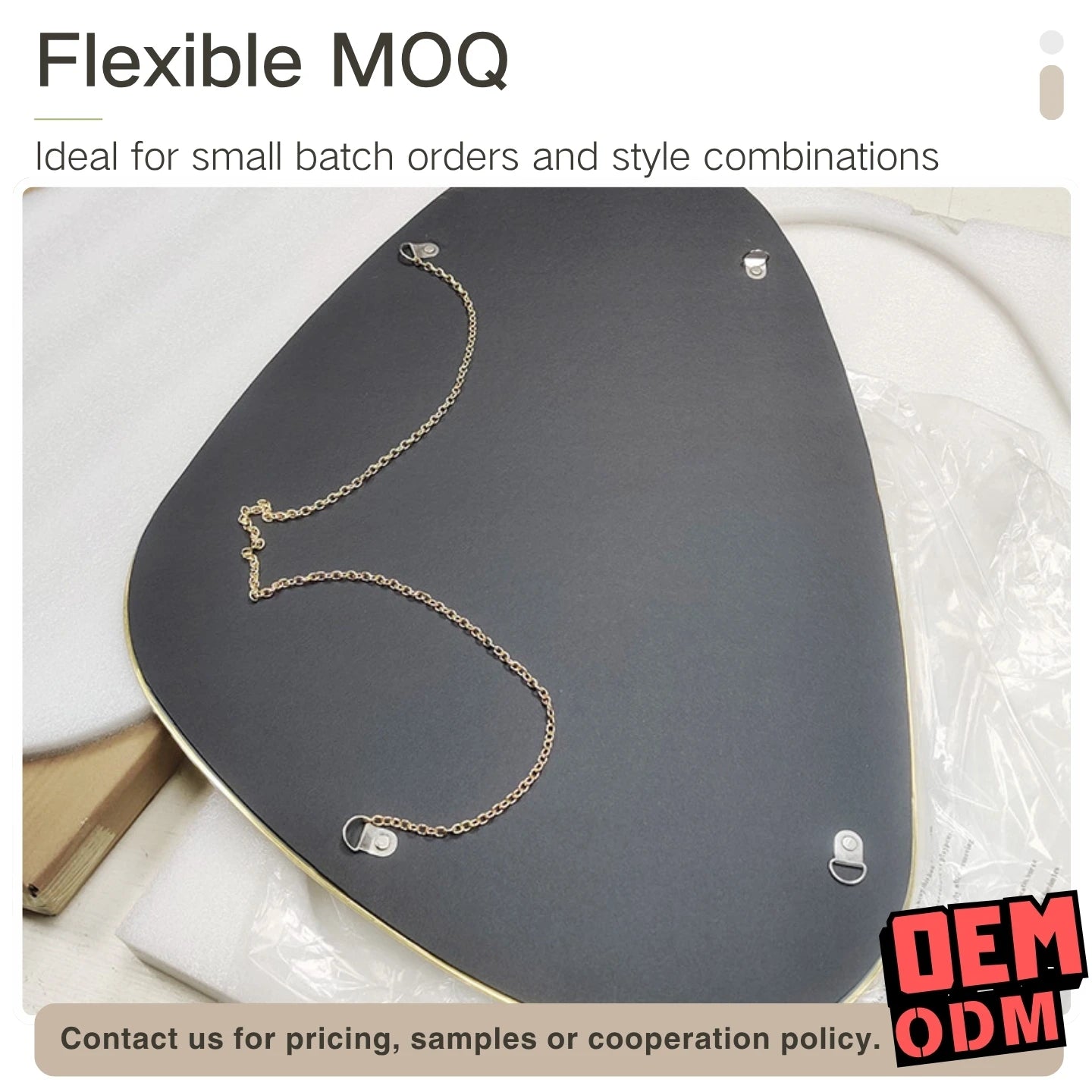 Art Deco Irregular Gold Wall Mirror
