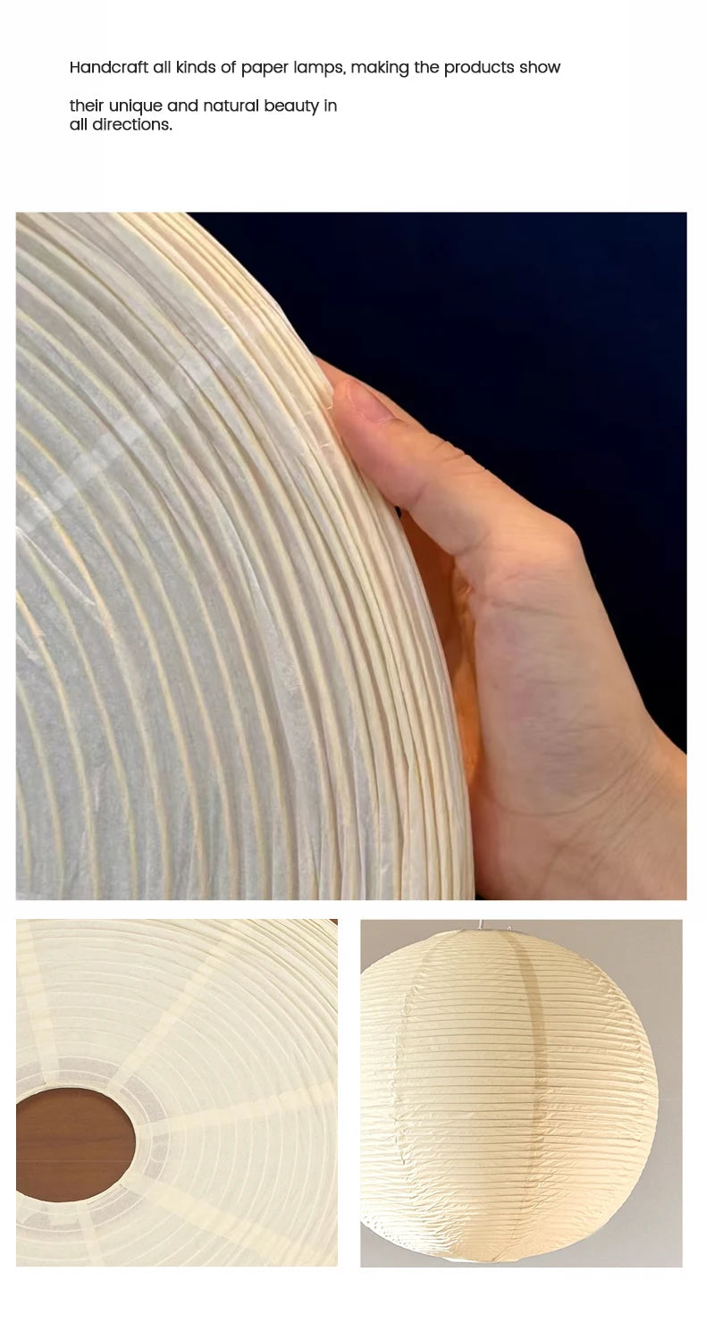 Wabi-Sabi Paper Pendant Chandelier