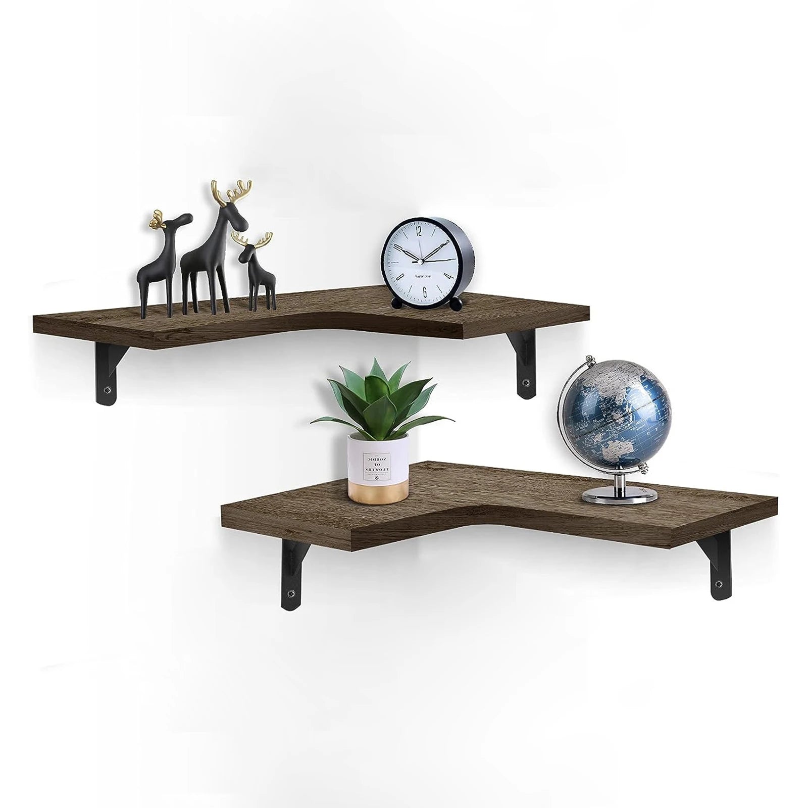 Floating Corner Wall Shelf
