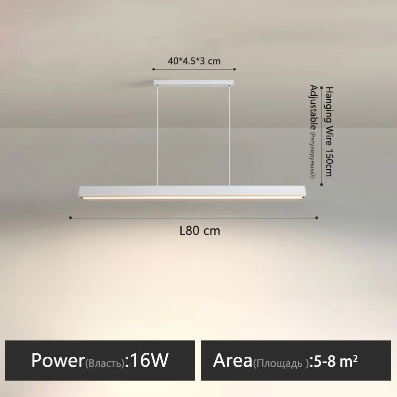 Modern Acrylic Linear Pendant Light