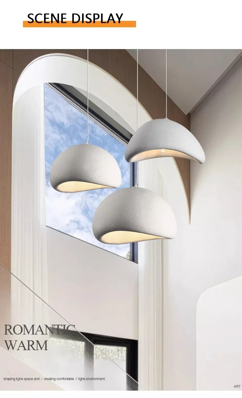 Wabi-Sabi Paper Pendant Chandelier