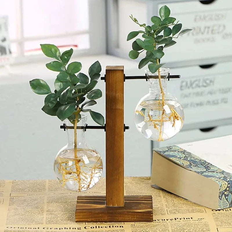 Glass Hydroponic Bud Vase