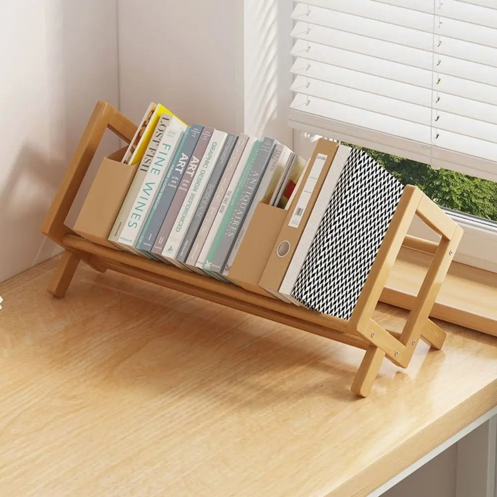 Bamboo Desktop Bookshelf