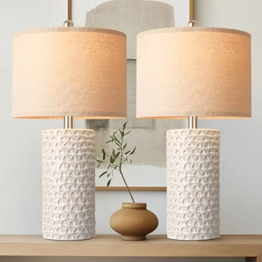 Ceramic Table Lamp, Set of 2