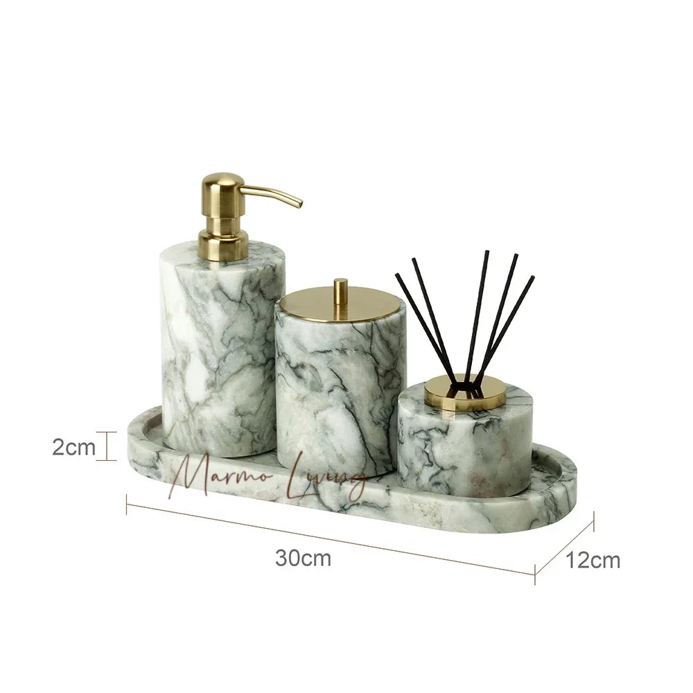 Emerald Marble Bathroom Set