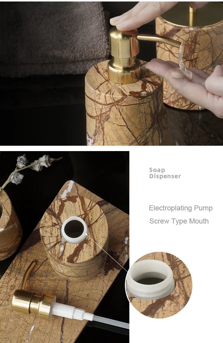 Rainforest Brown Marble Set