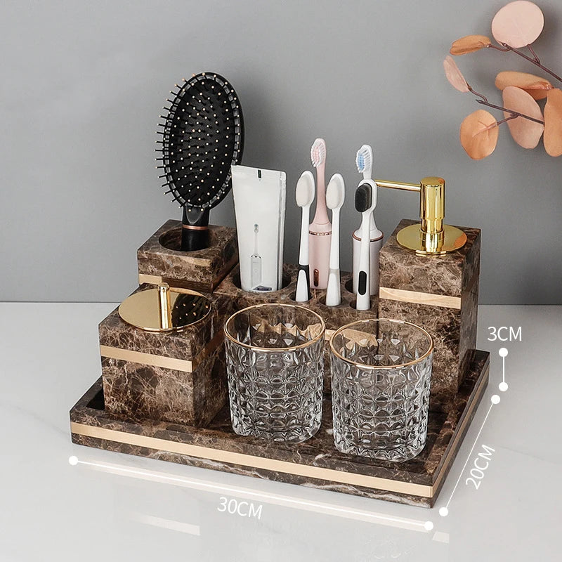 Emperador Dark Marble Set
