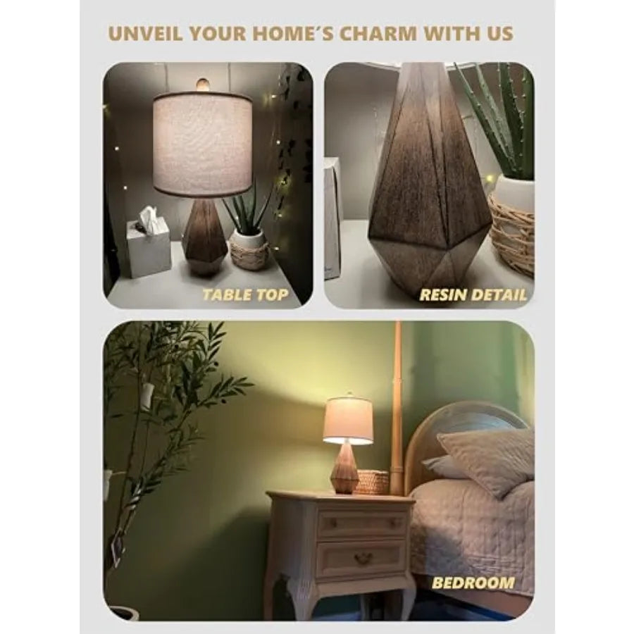 Farmhouse Table Lamp, Set of 2