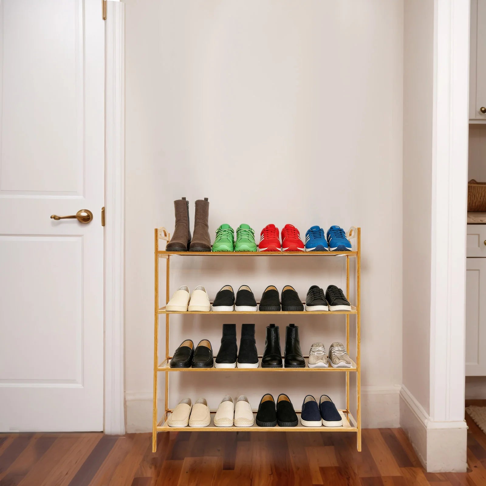 Bamboo Shoe Rack