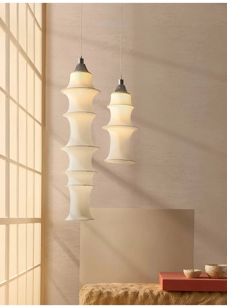 Wabi-Sabi Fabric Pendant Chandelier