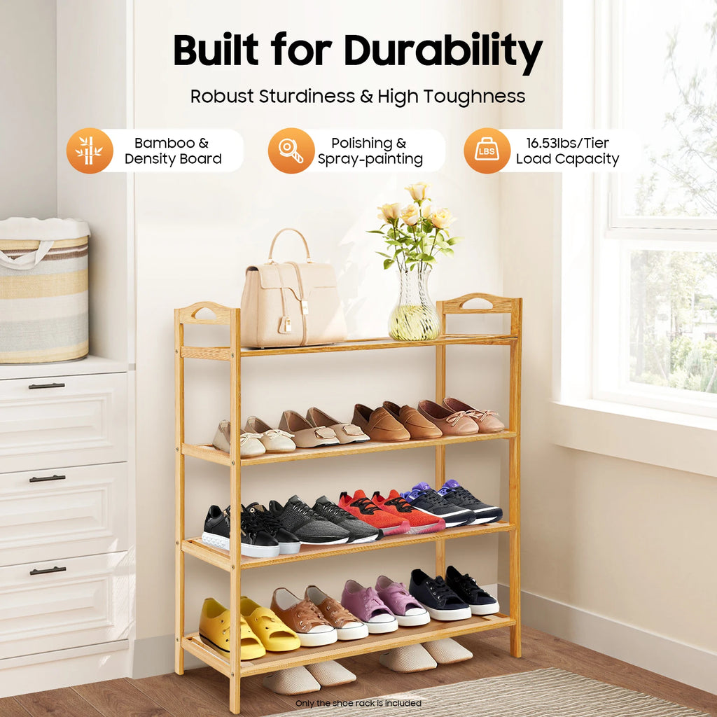 Bamboo Shoe Rack