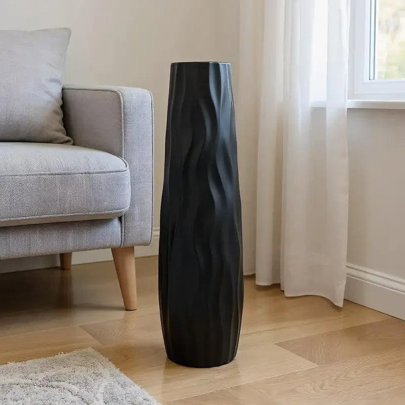 Tall Ceramic-Look Floor Vase