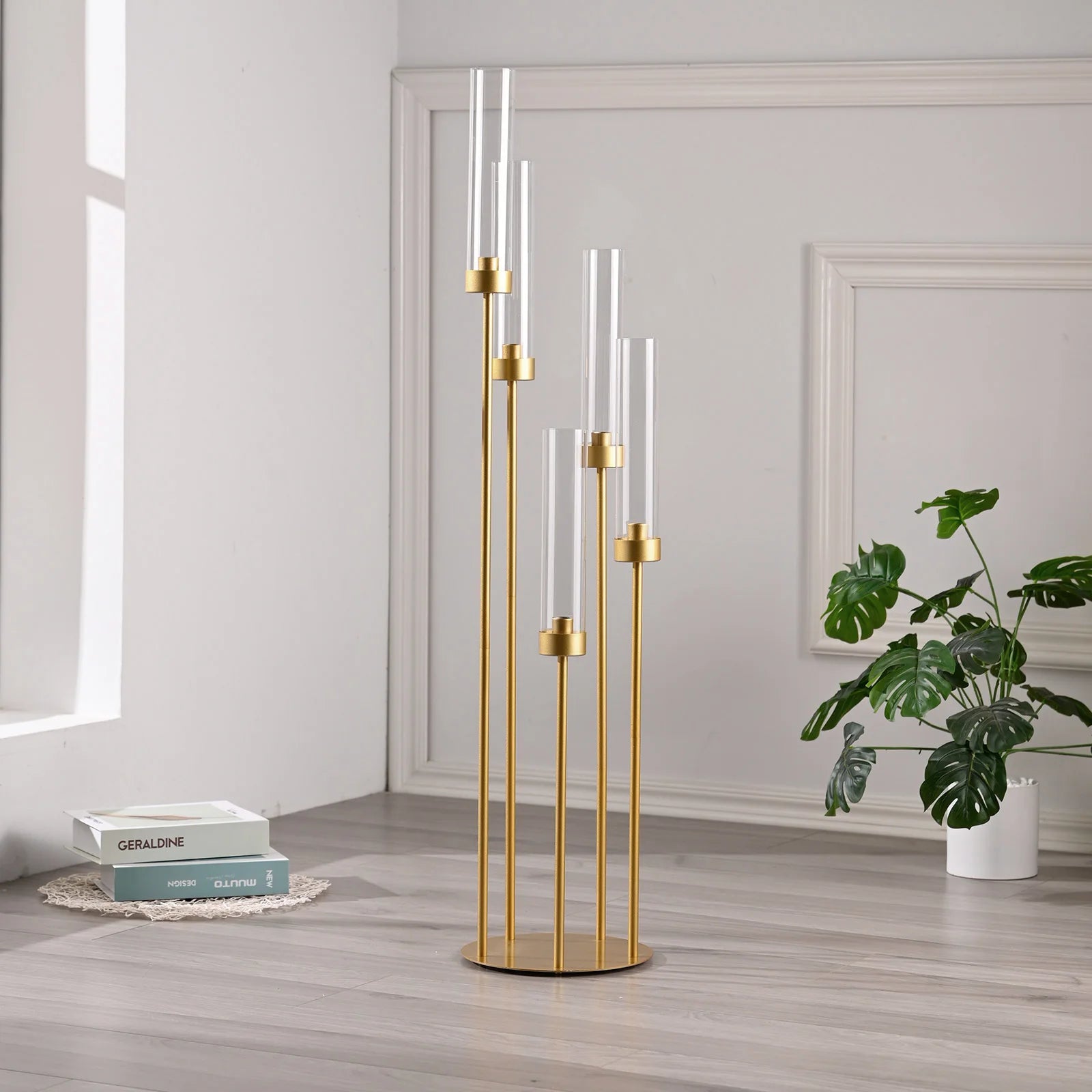 Gold Floor Candelabra