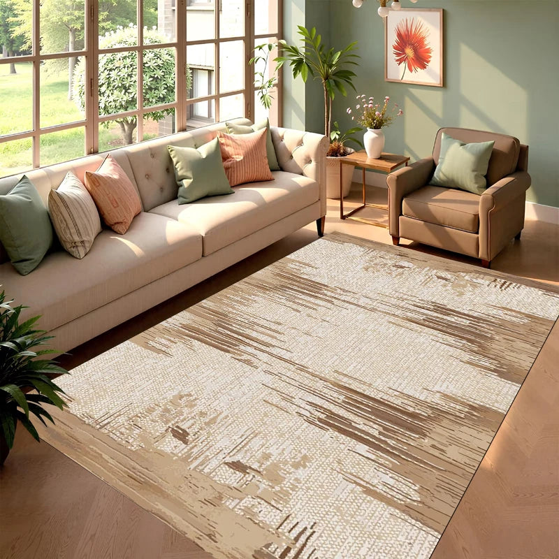 Abstract Washable Area Rug