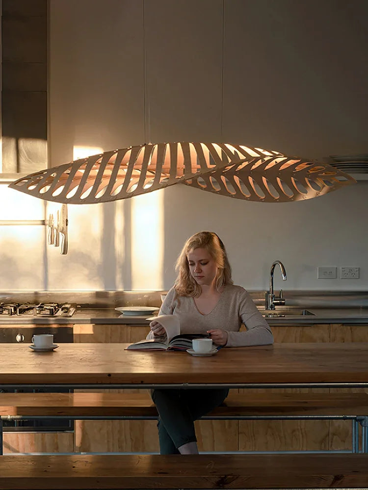 Wabi-Sabi Wood Pendant Chandelier