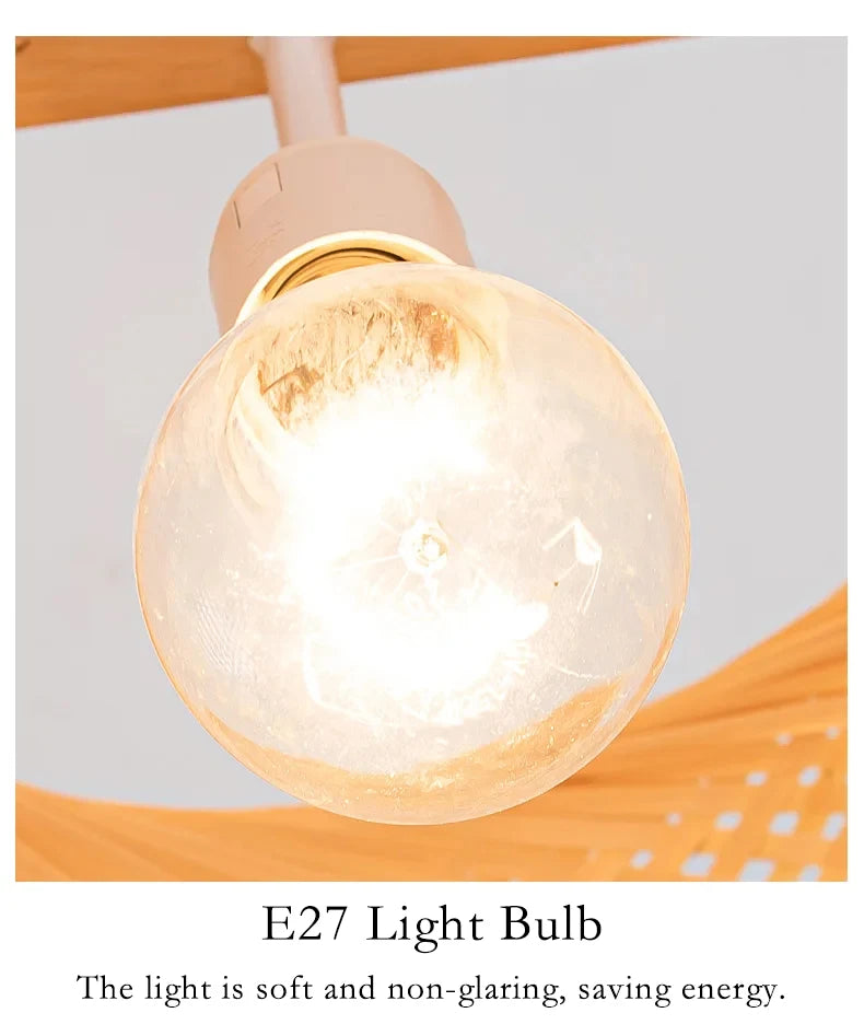 Vintage Bamboo Pendant Chandelier