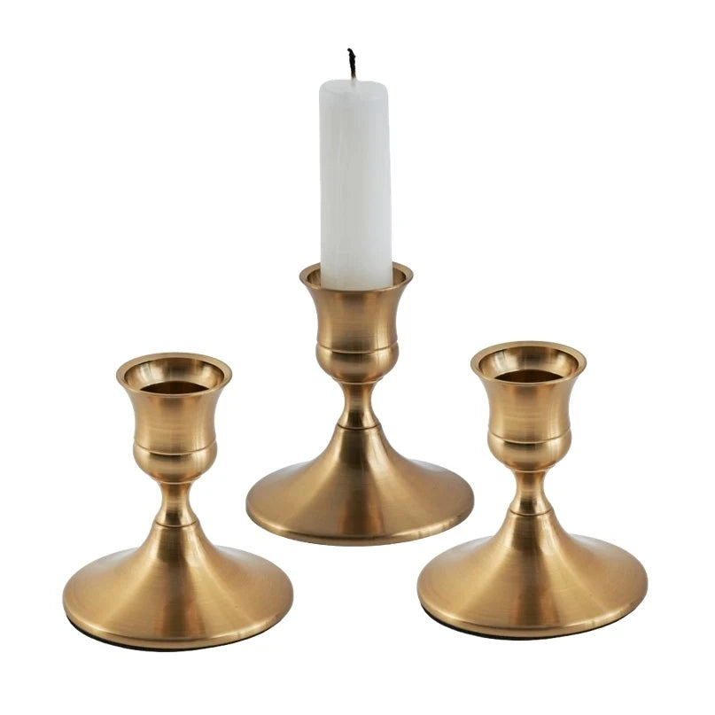 Brass Candlestick (3-Piece Set)