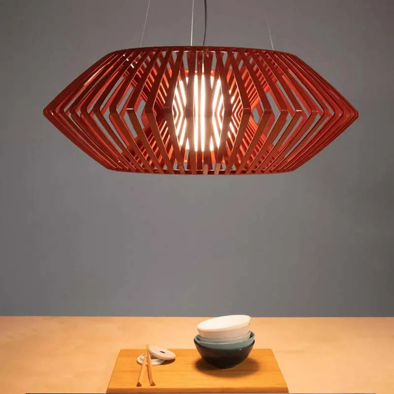 Wabi-Sabi Rattan Pendant Chandelier