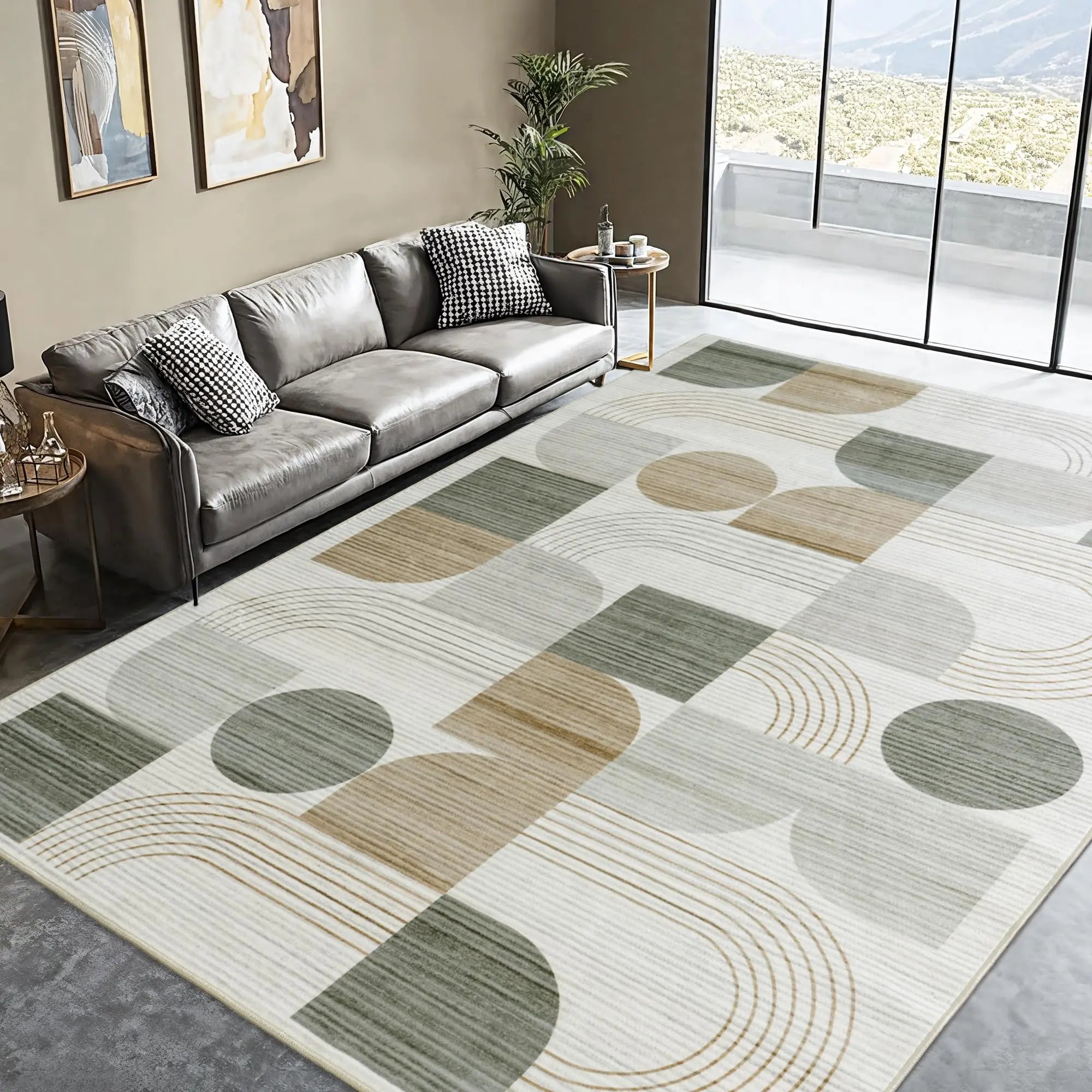 Abstract Geometric Area Rug
