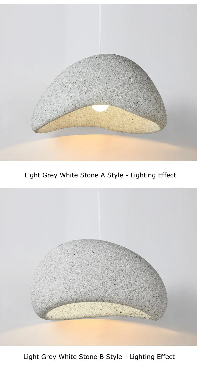 Wabi-Sabi Stone Pendant Chandelier