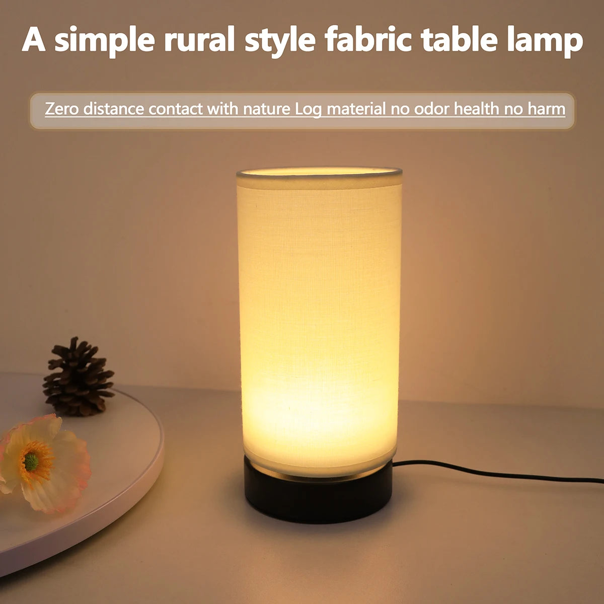 Fabric Shade Desk Lamp