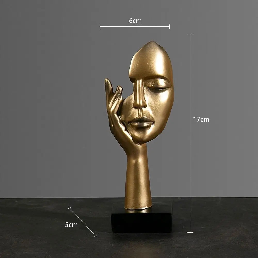 Abstract Face Statue