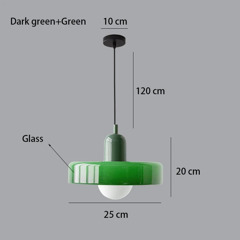 Bauhaus Glass Chandelier