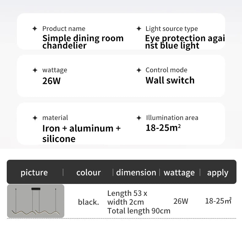 Nordic Linear Pendant Light