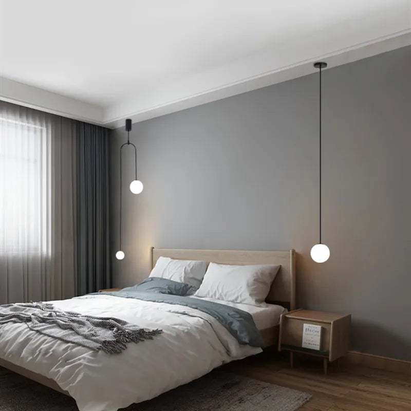 Nordic Glass Arc Pendant Lamp