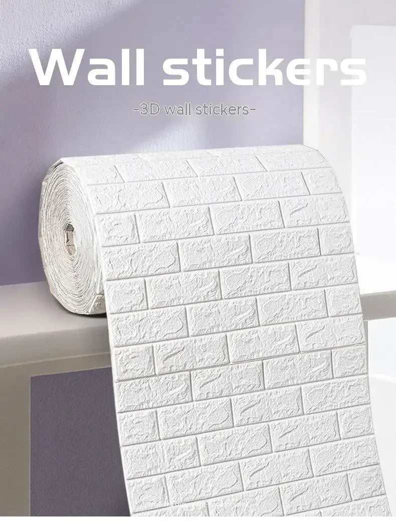 3D Foam Brick Wallpaper