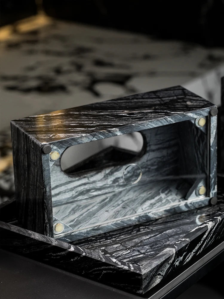 Black Marble Bathroom Set