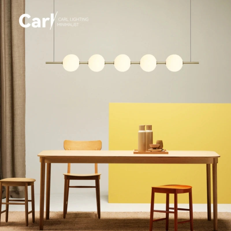 Minimalist Cement Linear Pendant Light