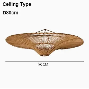 Wabi-Sabi Rattan Pendant Lamp