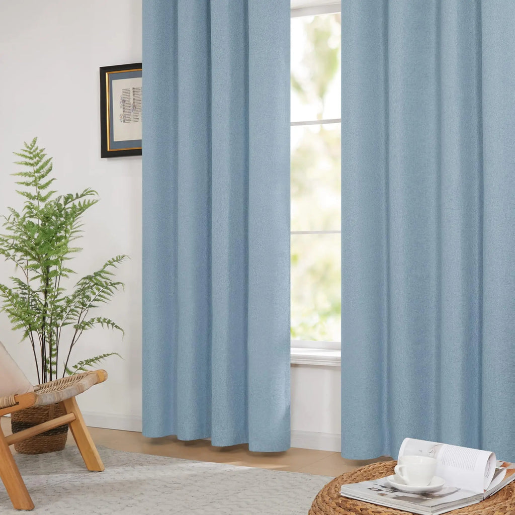 Modern Linen Blackout Curtains, 350cm