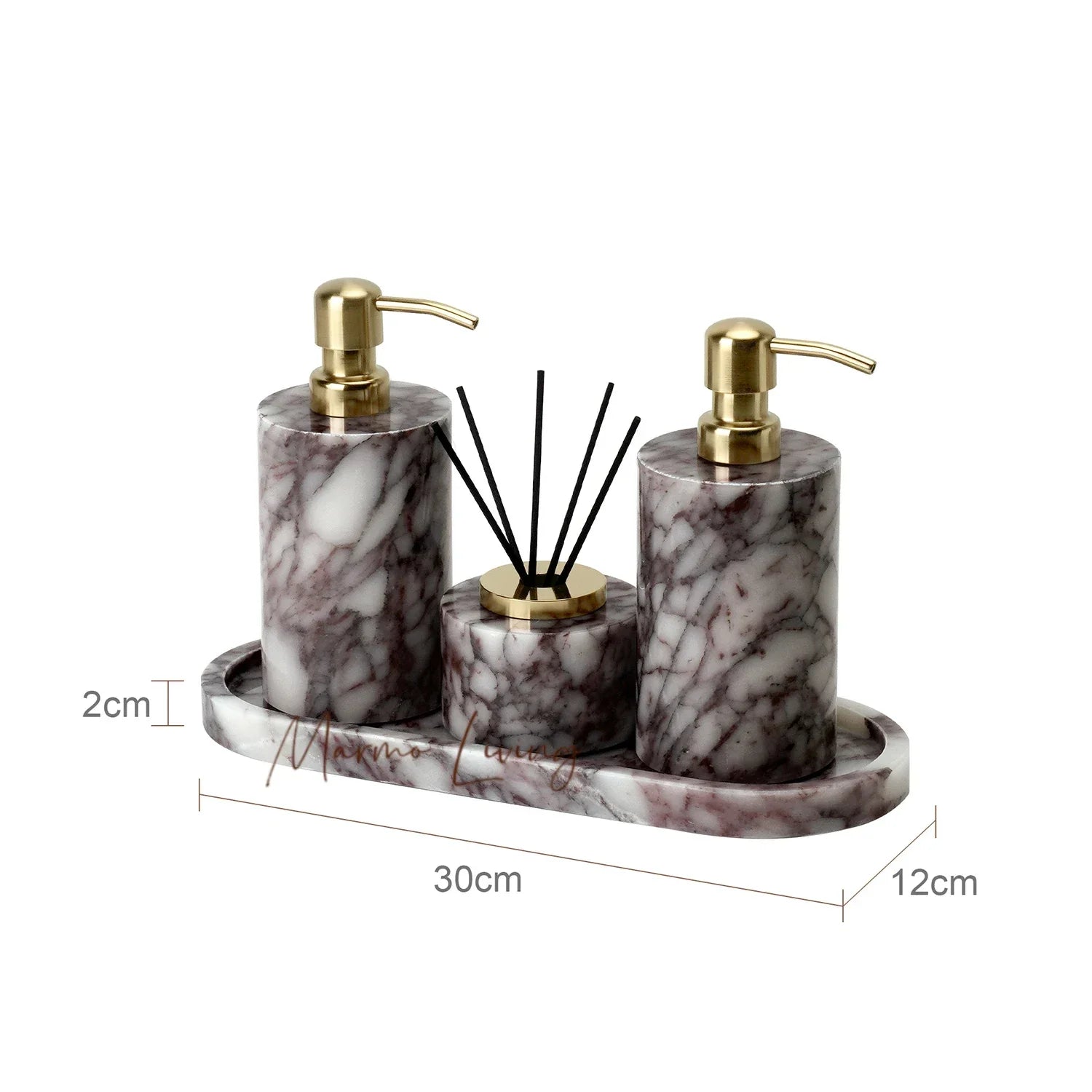 Calacatta Viola Bath Set