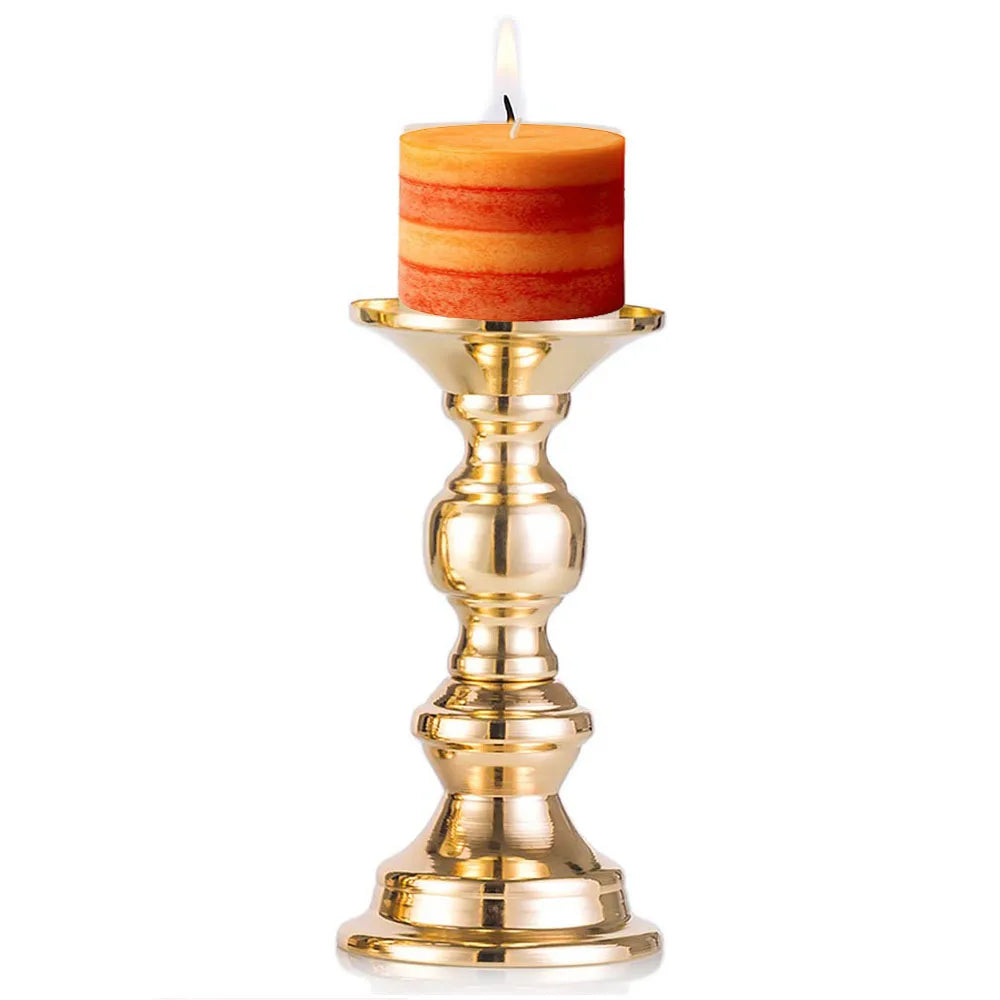 Crystal Pillar Candle Holder