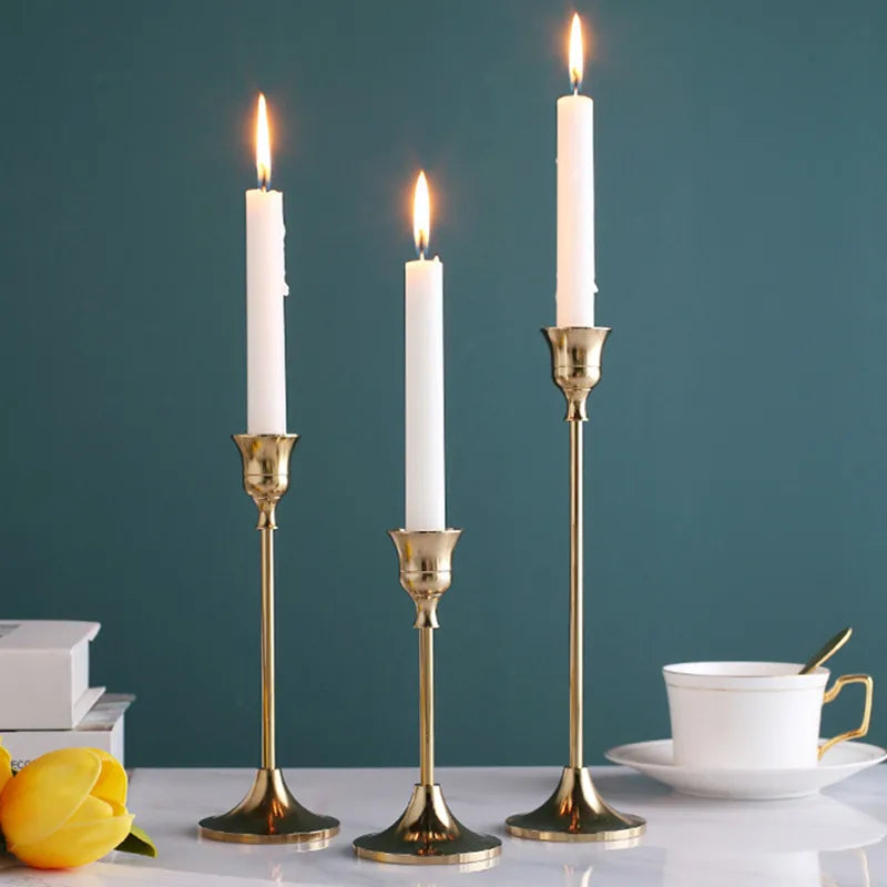 Brass Candlestick (3-Piece Set)