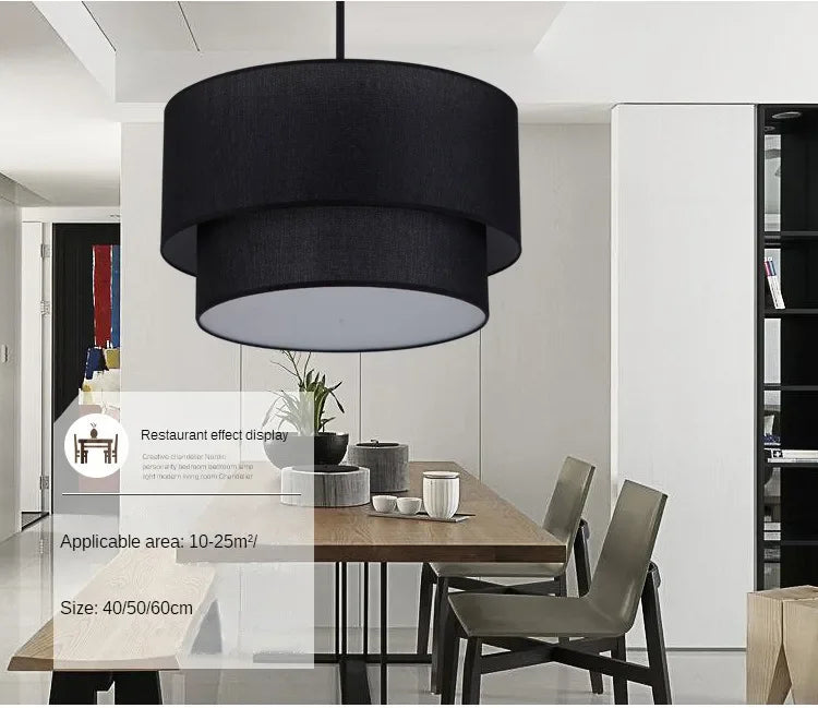 Minimalist Fabric Pendant Lamp