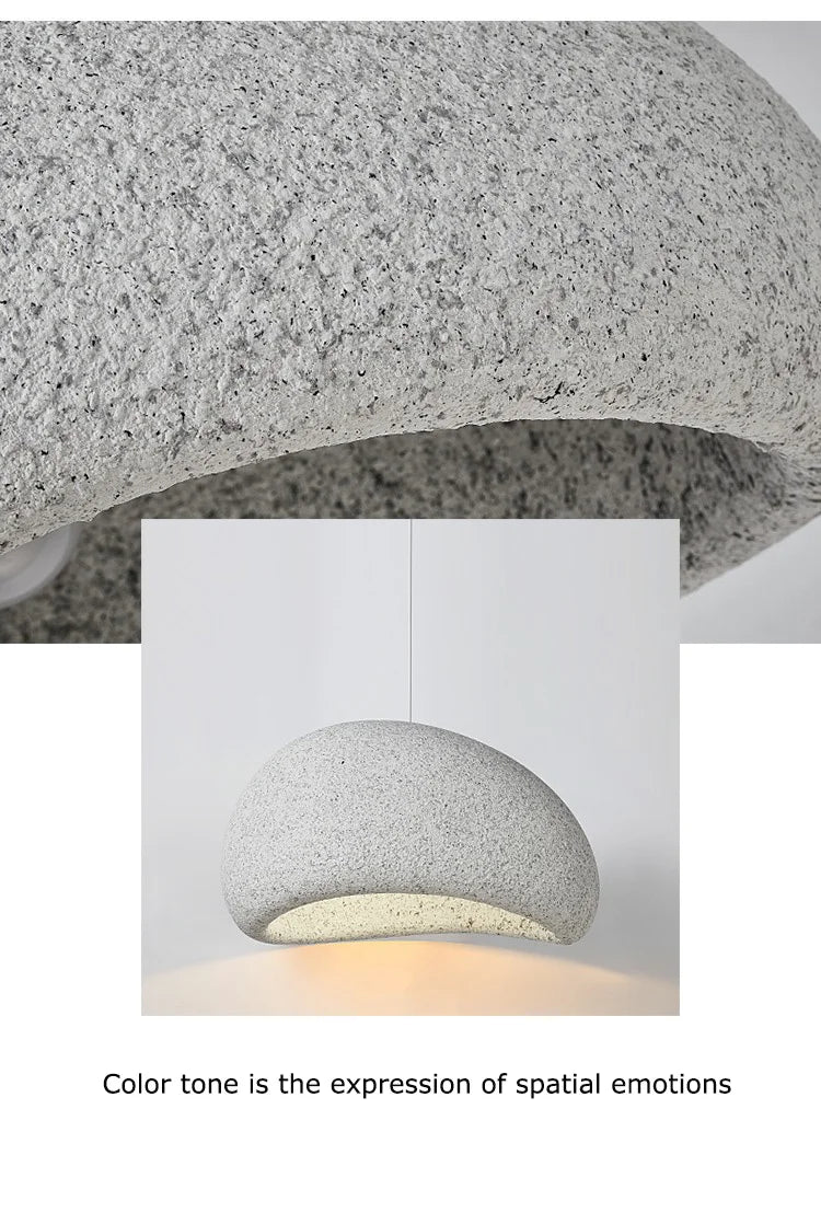 Wabi-Sabi Stone Pendant Chandelier