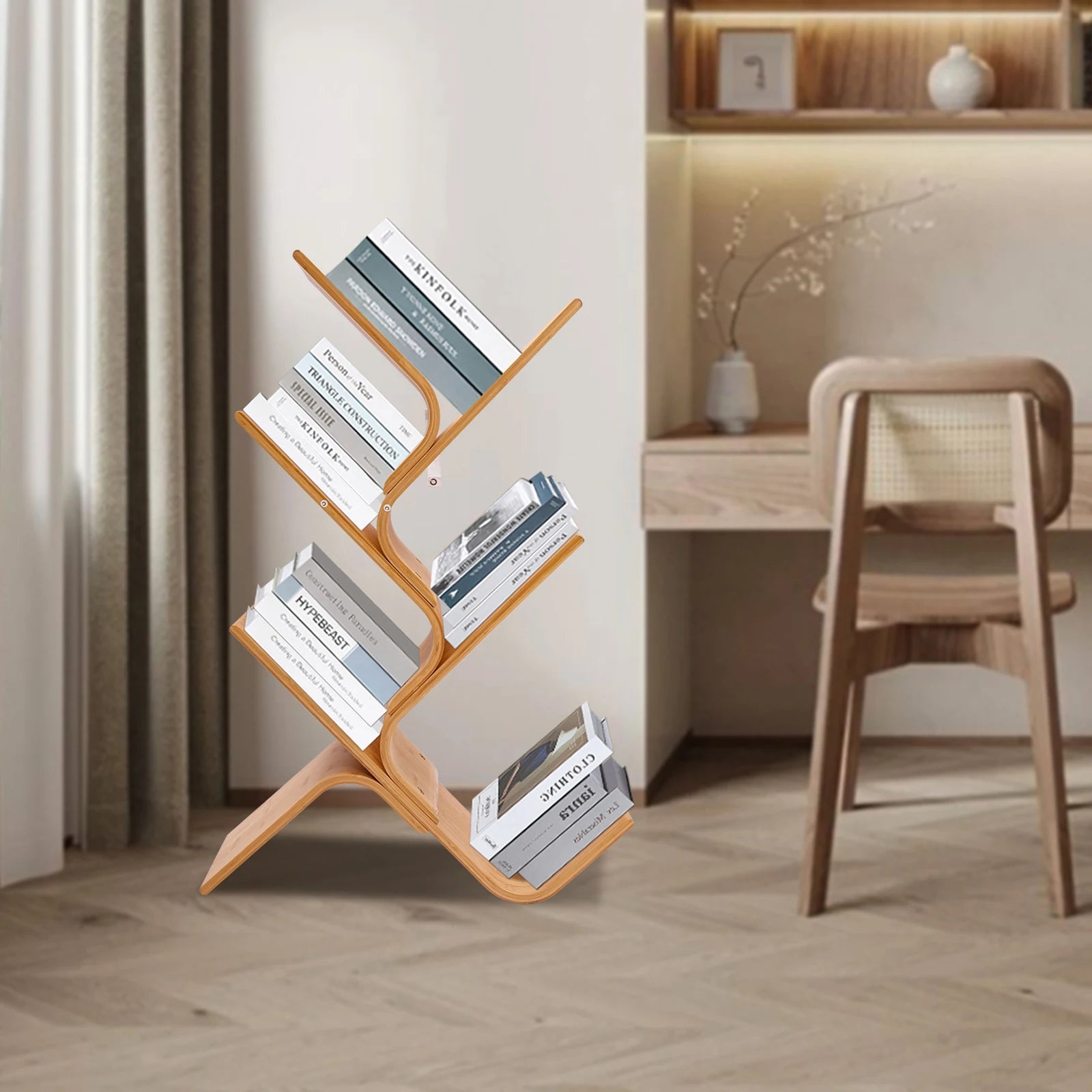 Bamboo Desktop Bookshelf