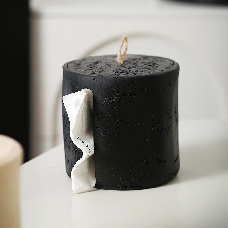Wabi-Sabi Sandstone Tissue Box