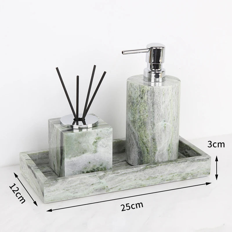 Emerald Green Marble Set